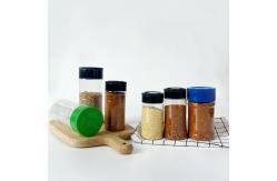 China Transparent PET Plastic Kitchen Powder Spice Seasoning Shaker Container Jar supplier