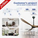 220v Solid Wood Ceiling Fan Low Power Consumption Power Efficient