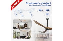 China 220v Solid Wood Ceiling Fan Low Power Consumption Power Efficient supplier