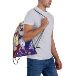 Drawstring Backpack Adjustable Sports Gym Bag Waterproof Rope Bag Sports Yoga Bag for sale