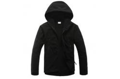 China Custom Winter Mens Polar Fleece Jacket With Hood 100% Polyester Windproof supplier