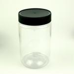 20oz 600ml Round Plastic Food Jars With Screw Lid for sale