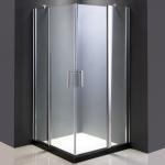 Chrome Aluminum Frameless Rectangular Shower Enclosure 6mm 39''X39''X75'' for sale