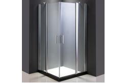 China Chrome Aluminum Frameless Rectangular Shower Enclosure 6mm 39''X39''X75'' supplier
