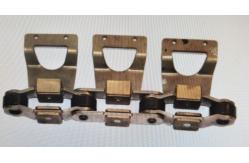 China Chrome High Strength Stenter Chains Vertical Link Bottom Parts supplier