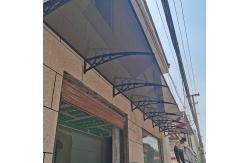 China Customized PC Canopy With Black Frame And Polycarbonate Sail Material supplier