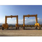 2 Units Mobile Gantry Crane On Tyres To Handle Transport Precast Concrete Pillars for sale
