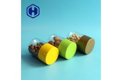 China 556ml 211# Transparent Empty PET Plastic Bottle Can With Screw Cover supplier