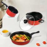 Multifunctional Kitchen Iron Non Stick Pans And Pots Set With Lid for sale