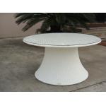Hand-Woven Poly Rattan Garden Dining Sets With White Cushion