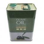 Waterproof 2L Rectangular Olive Oil Tin Cans CMYK Printing for sale