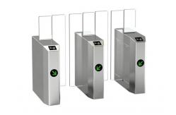 China RS485 TCP IP Glass Barrier Gate DC24V BLDC Turnstile Entrance Gates supplier