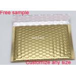 2 Sealing Sides Shipping Bubble Mailers Shiny Foil Wrap Envelopes 8 * 6 Inch Metallic for sale