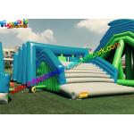 PVC Tarpaulin Inflatables Obstacle Course , Inflatable Running Obstacles for sale