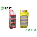Corrugated Paper Floor Standing Displays Foldable Carton Floor Stand for sale