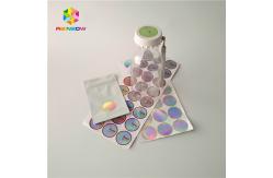 China Bottle / Jar Shrink Sleeve Labels Round 3d Laser Holographic Hologram Sticker supplier