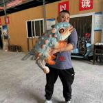 Life Size Animatronics Realistic Dinosaur Hand Puppets Ankylosaurus for sale