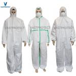 Orange Liquids Resistant Chemical Protective Disposable Coveralls for Spray Painting for sale