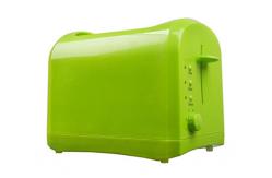 China Anti Slip Feet Red Long Slot Toaster 2 Slice Bread Centering Function supplier