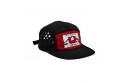 China Customized 5 Panel Camper Hat with Logo Woven Label Ects Laser Cutting Panel supplier