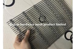 China Copper Architectural Wire Mesh , Cable Rod Weave Architectural Metal Screen supplier