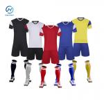 Custom Team Jersey Dynamic Soccer Kits with Bold Stripes Fade-Resistant Ink for sale