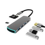 4K 30Hz HDMI PD Power Supply USB3.0 SD TF Card Reader Docking Station for sale