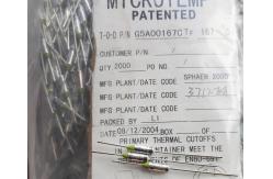China G5A01 Thermal Link G5 Series Microtemp 20A 250V Cutoff Fuse supplier