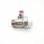 3/4 1 1/2 Nickel Plated Brass Pipe Fittings Single Union PPR Socket Ball Valve for sale