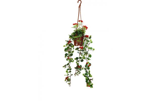 High Simulation Hanging 60cm Artificial Begonia Plants Lifelike