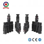 2 Pairs Solar Branch Connector T Type 1 To 4 MMMMF + FFFFM For Parallel Connection for sale