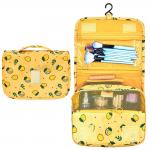 Roomy Zippered Lemon Oxford Ladies Hanging Wash Bag for sale