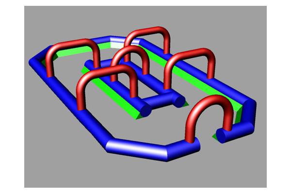 Popular And Fashionable Inflatable Amusement Park With Race Track Playground