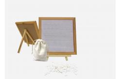 China 10'' × 10'' Black Felt Changeable Letter Board With 340 Letters And Stand supplier