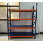 Medium Duty Long Span Pallet Racking 5 Layer Bolt Installation Garage Storage Racking for sale