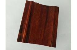 China Rectangle Wood Finish Aluminium Profiles / 6063 6063A Aluminum Door Frame Profile supplier