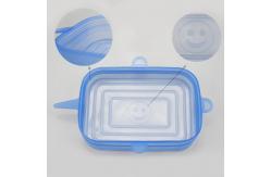 China Rectangular Silicone Stretch Reusable Lids Stretchable Food Covers supplier