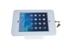 China Metal Steel Ipad Enclosure Kiosk Stand Wall / Table Mounting With Lock / Key supplier