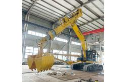 China Heavy Duty Telescopic Boom Excavator With Orange Peel Grapple supplier