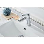 Chrome Plated Single Hole Silver Wash Basin Faucet