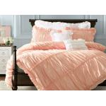 Ruched Duvet Covers And Shams , Home 100 Cotton Bedding Sets Full 4 Pcs for sale