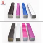 Antiscratch Aluminum Pipe Tube , ASME Colored Anodized Aluminum Tubing for sale