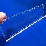High Light Transmittance Factory Custom Laser Perforated Quartz Glass Sheet Fused Quartz for sale
