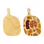 Wood Sublimation Pizza Board Custom Logo Irregular Oval Plywood Cheese Board For Kitchen DIY Wood Chopping Block for sale