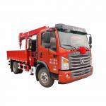 DAYUN Telescopic Boom Crane Truck Mounted 4 Tons Folding Crane for sale