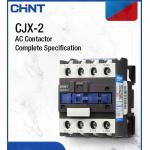CJX2 AC Contactor 3P 4P 9A~95A 115~620A 1810 2510 3210 6511 AC-3 AC-1 Coil Voltage 24V 110V 230V 380V for sale