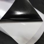 Waterproof Self Adhesive Gloss Vinyl Black Permanent 120G Inkjet Film Roll for sale