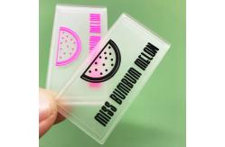 China Custom Transparent PVC Rubber Patch Garment PVC Label Clear Silicone Patch supplier
