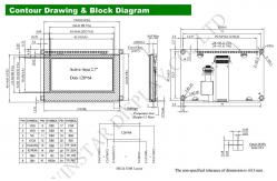 China 2.7'' Winstar Monochrome OLED Display Module 128*64 WEP012864Q-CTP Display supplier