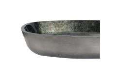 China Scratch Resistant Glass Table Top Wash Basin Green Colour Engraving Modern supplier
